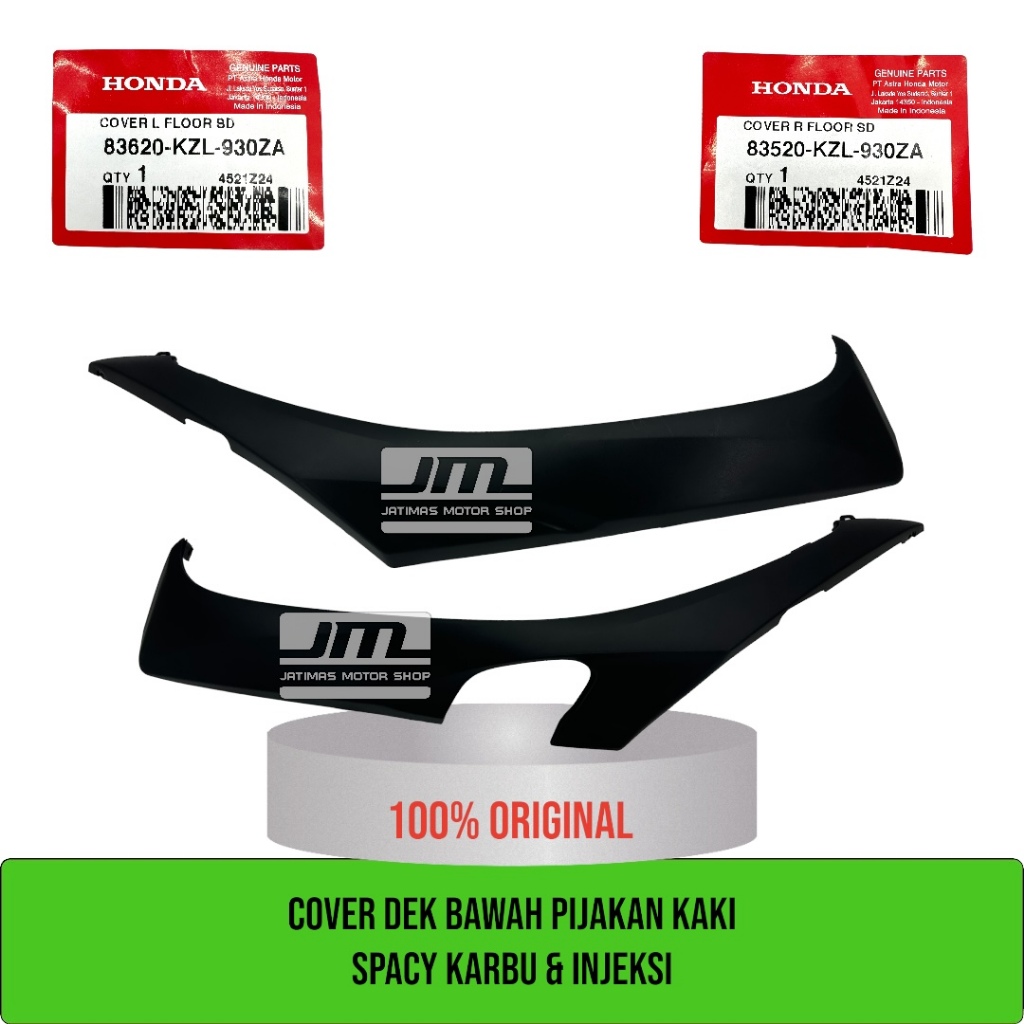 Cover dek bawah pijakan kaki spacy karbu & injeksi 83520-KZL-930ZA 83620-KZL-930ZA