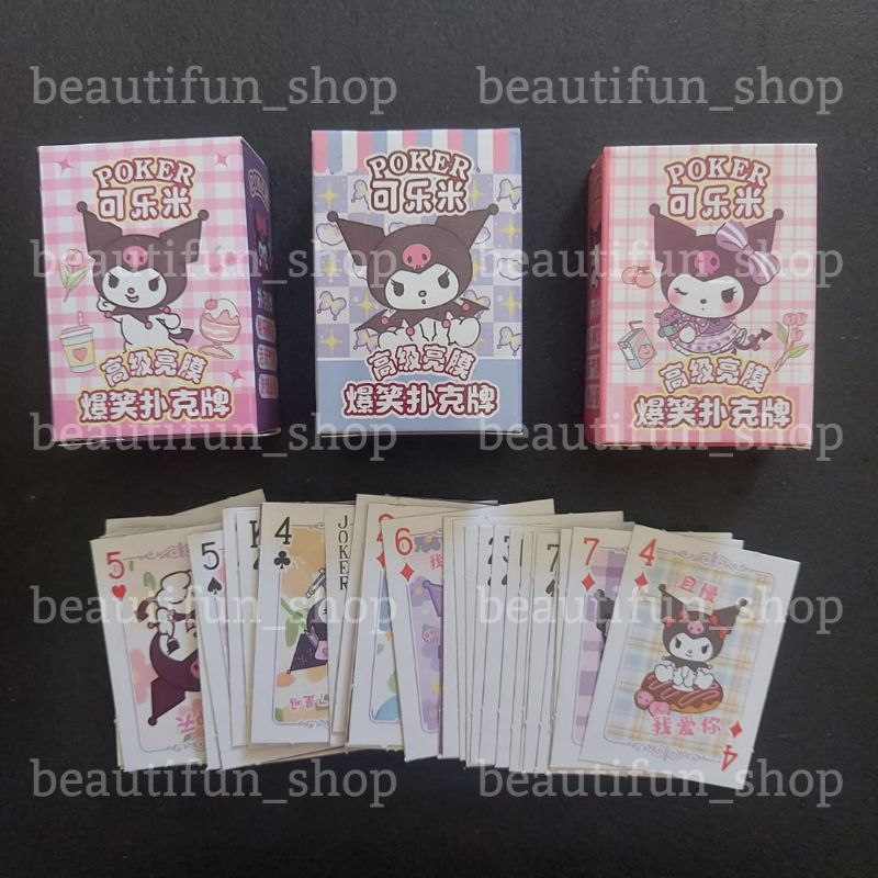Mainan poker sanrio | mainan sanrio | mainan kartu remi karakter kartun sanrio | mainan kartu remi s