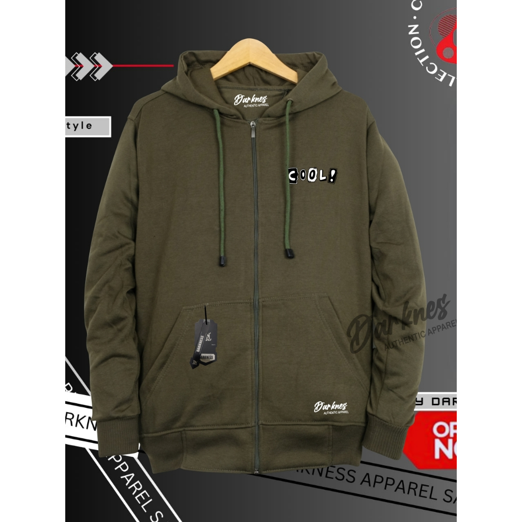 hoodie pria distro original asli bandung sweater jumbo xxl cowok polos lokal brand khacios warna nev