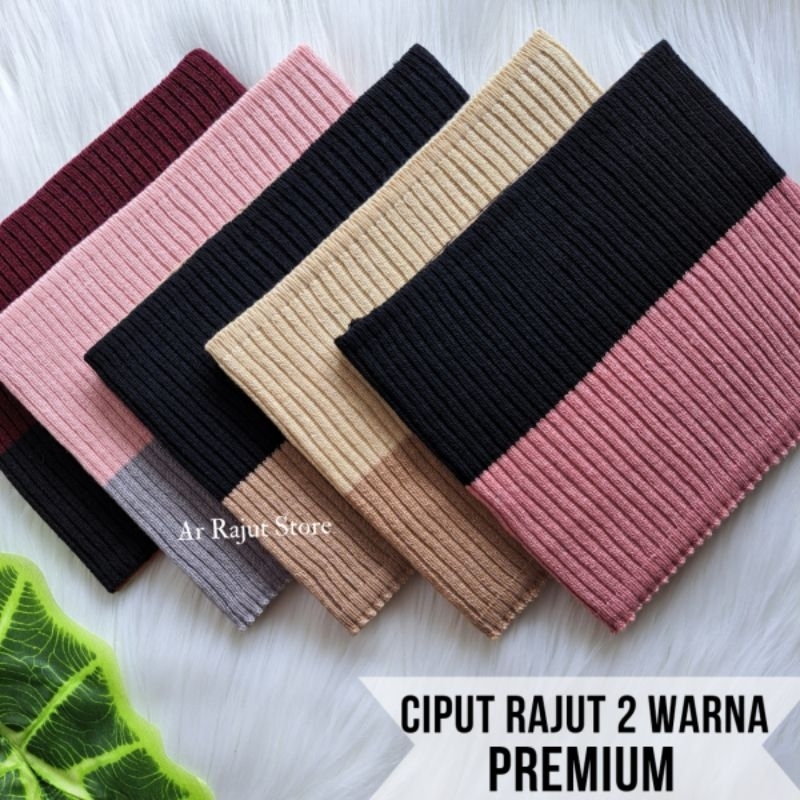Ciput Rajut Premium 2 warna Daleman hijab premium anti pusing