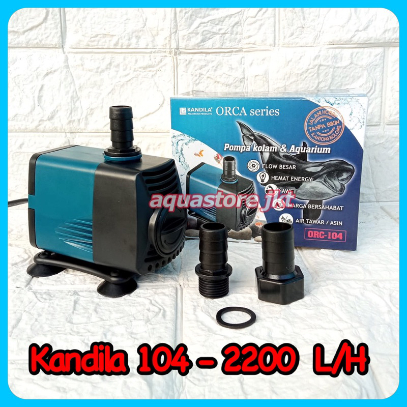 Kandila orca pompa mesin aquarium kolam ikan kandila orca 104 2200 L/H mesin kolam ikan besar