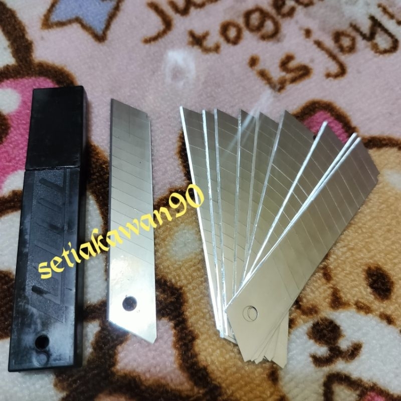 

Isi Cutter Besar Refill Kater Pisau Cutter Blade 18mm