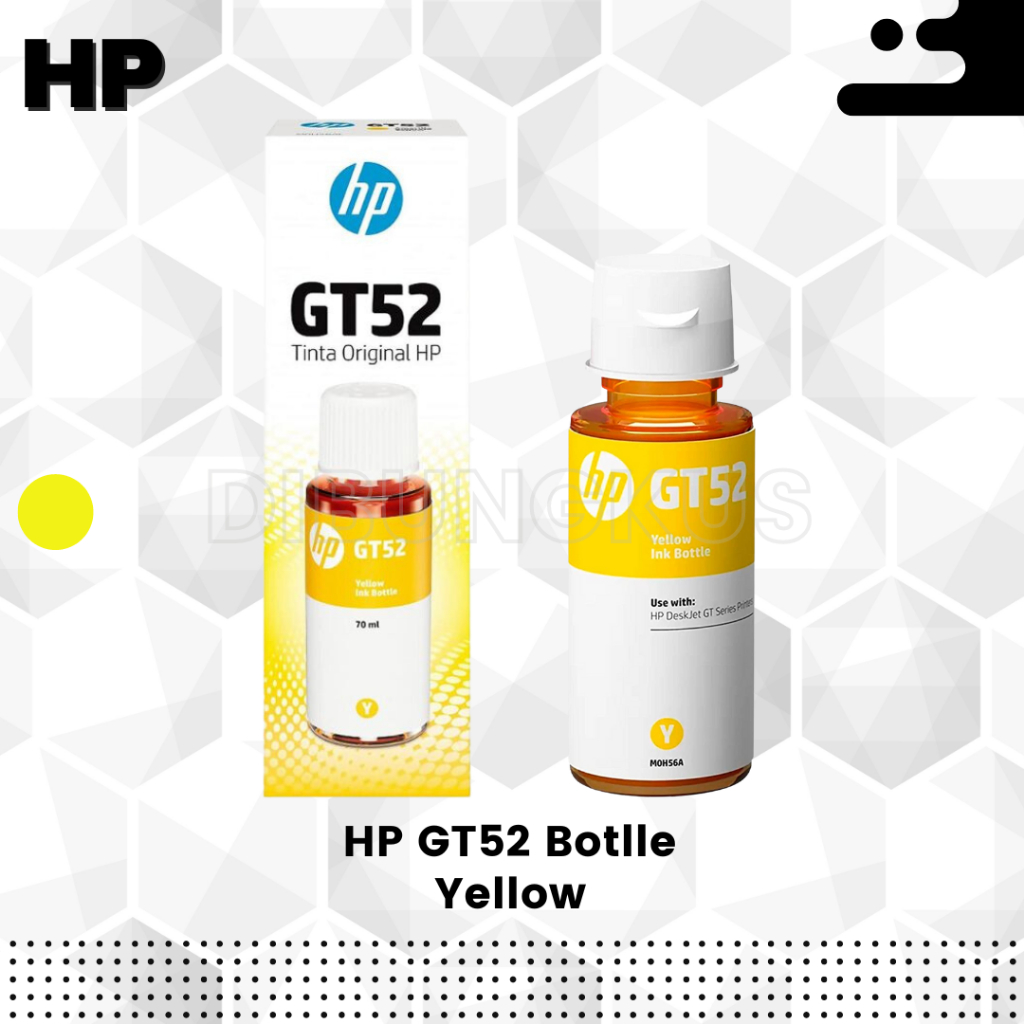 

Tinta Refill HP GT52 Yellow Ink Original 100%