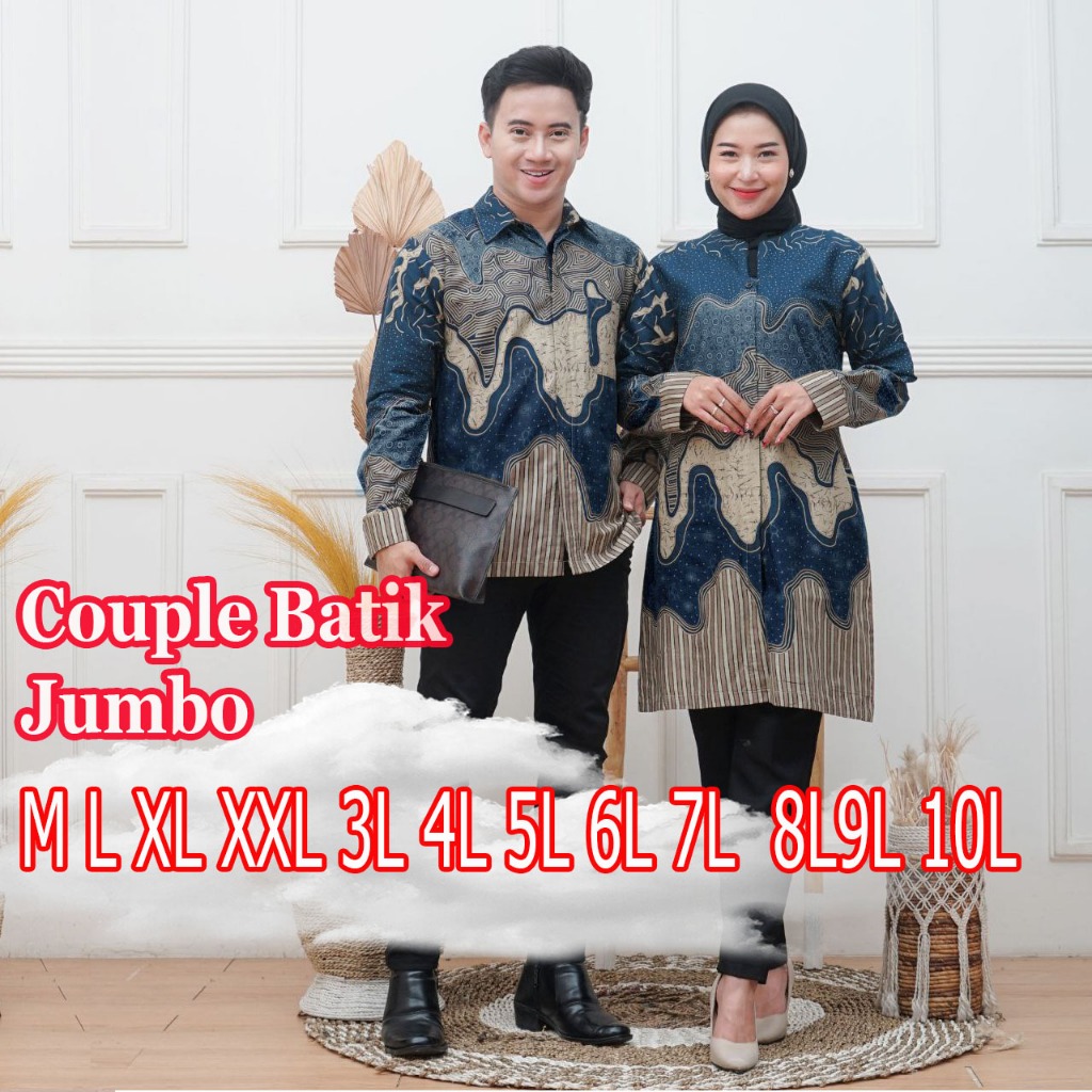 Couple Tunik Atasan wanita Lengan PANJANG | M L XL XXL 3L 4L 5L 6L 7L 8L 9L 10L SUPER JUMBO | atasan