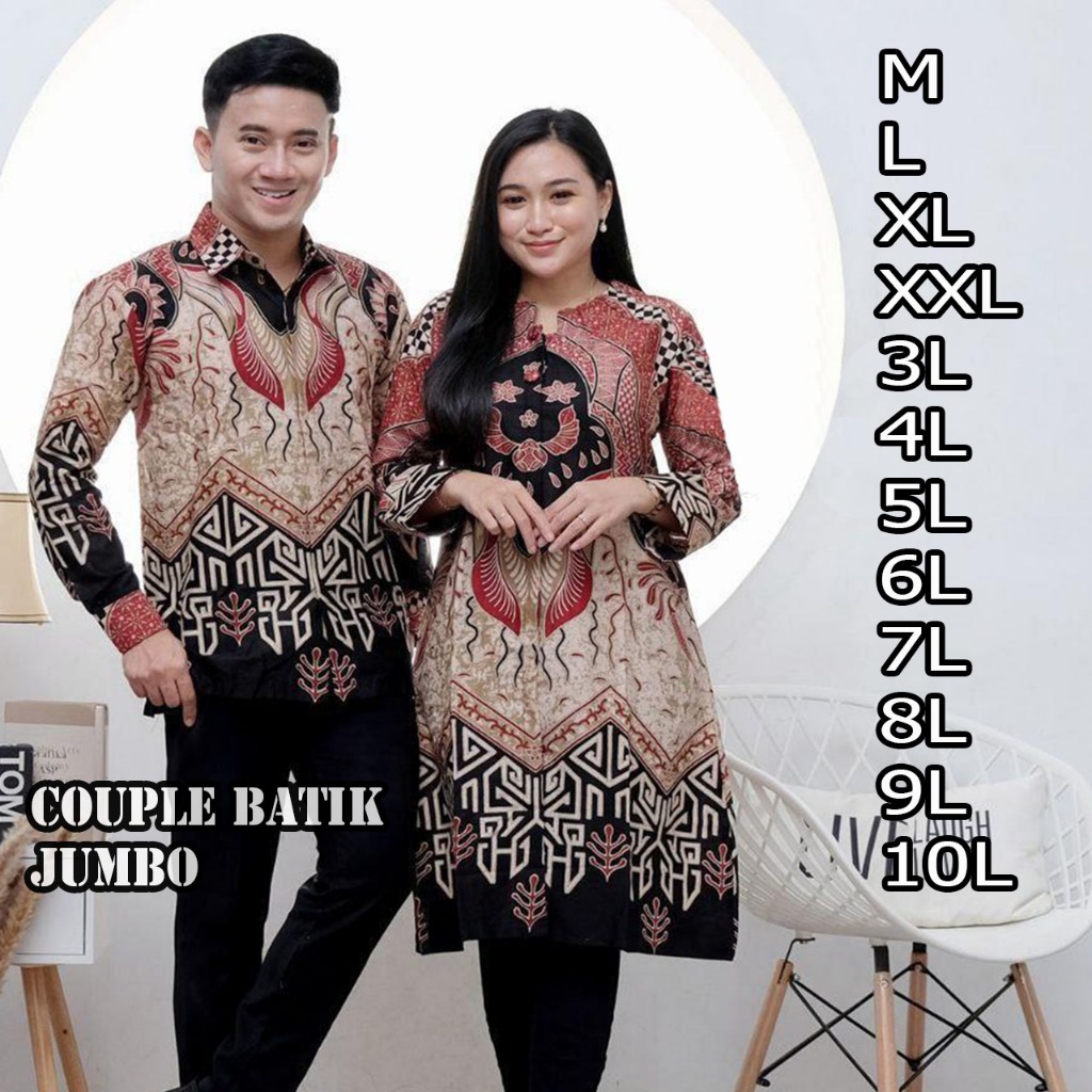 Couple Tunik Atasan wanita Lengan PANJANG | M L XL XXL 3L 4L 5L 6L 7L 8L 9L 10L SUPER JUMBO | atasan