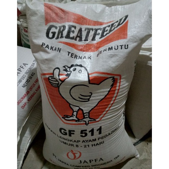 Borong  Pakan Ayam Broiler Starter GF 511 Japfa Comfeed Repack 1 Kg