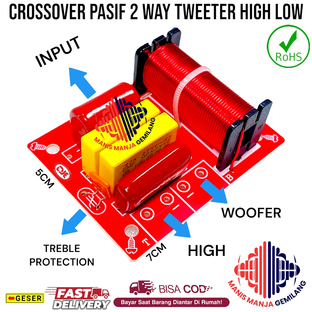 Kit Crossover Pasif 2 Way LOW HIGH Berkwalitas