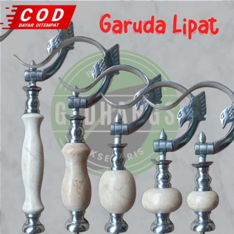 Gantungan Cantolan Pion Lipat Sangkar Burung Kotak Murai Motif Garuda Pion Marmer