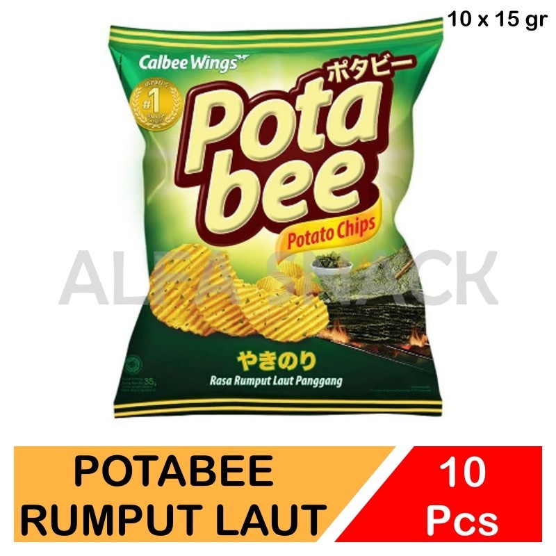 

PotaBee Rumput Laut 1 Renceng ( 10 x 15 gram )