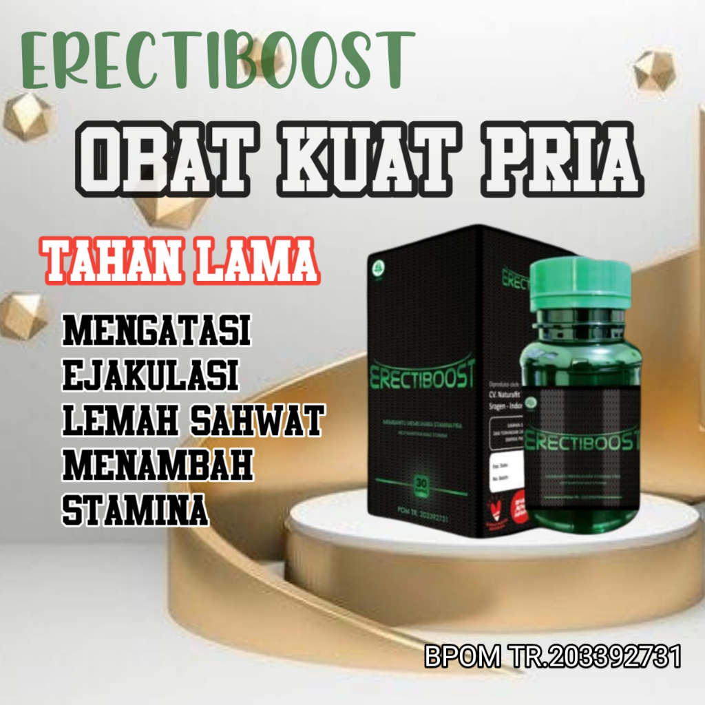 Erectibost Obat Kuat Dan Tahan Lama Asli Ampuh Premium oles Herbal Jamu Kuat Pria Tahan Lama