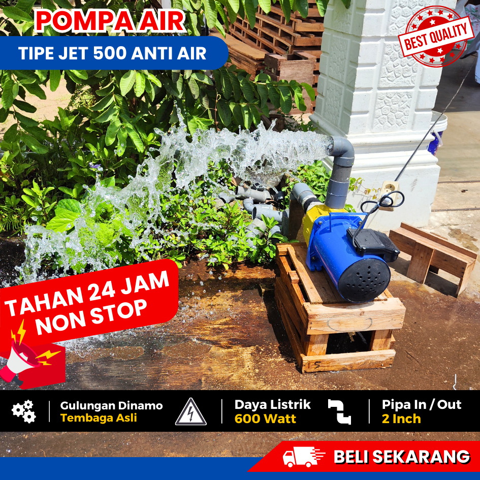 [GARANSI 1 TAHUN] POMPA AIR MODIFIKASI JET 500 ANTI AIR HEMAT LISTRIK PEMAKAIAN 24 JAM NON STOP GRAT