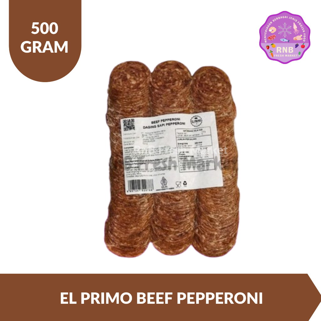

El Primo Beff Pepperoni Netto 500 Gram
