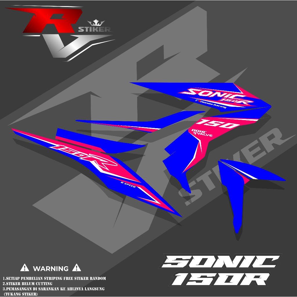 STRIPING SONIC/STIKER SONIC/STRIPING VARIASI HONDA SONIC 150R