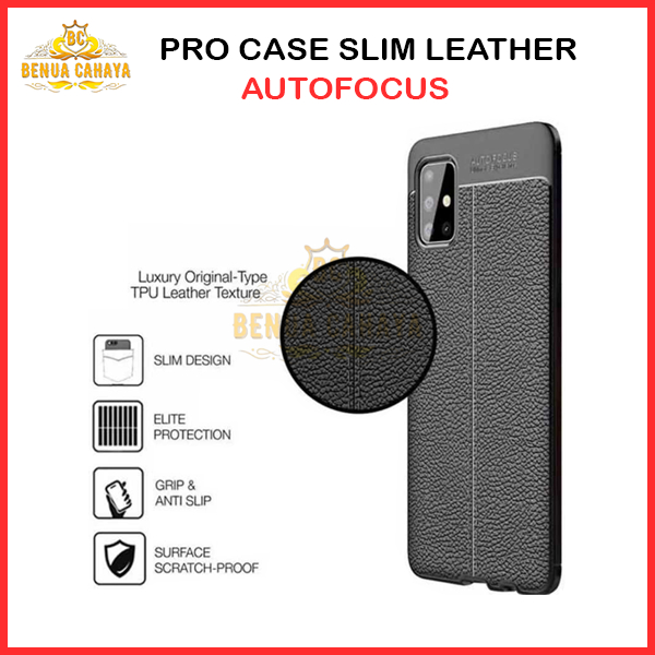 SOFTCASE  OPPO A52 / A92 / F11 / A74 4G / F11 PRO CASE SLIM LEATHER AUTOFOCUS-BENUA CAHAYA