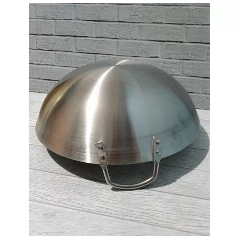 WAJAN KUALI PENGGORENGAN STAINLESS STELL GANOM CEKUNG DALAM / CITEL KUALI STENLIS TEBAL