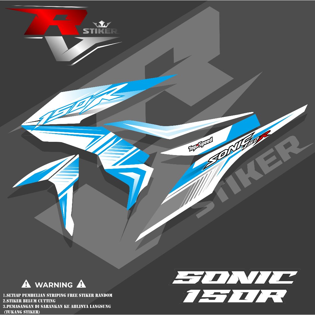 STIKER HONDA SONIC/STRIPING VARIASI SONIC/STRIPING SONIC 150R