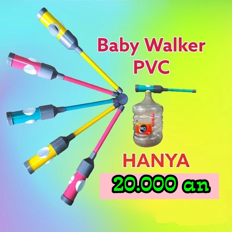 Baby Walker Pipa Paralon Kuat , Pushwalker Pipa Paralon , alat belajar jalan bayi murah . alat bantu