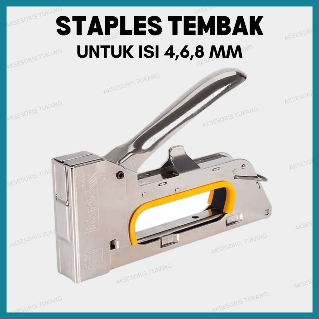

Staples Tembak Staple Gun Tacker Steples Stapler Hekter Jok Sofa Kulit Motor