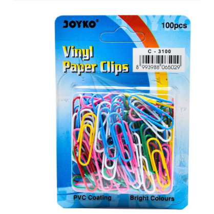 

Paper Clip / Klip Penjepit Kertas Warna Joyko C-3100 Harga Per 1 Pak