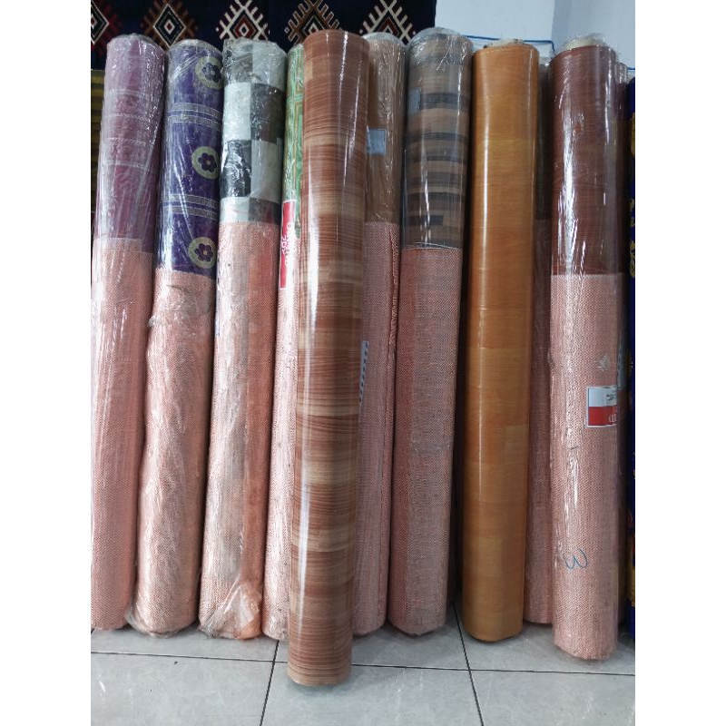 Karpet Terpal Perlak plastik pvc vinyl gulungan meteran untuk lantai ORCHID lebar 1.2m