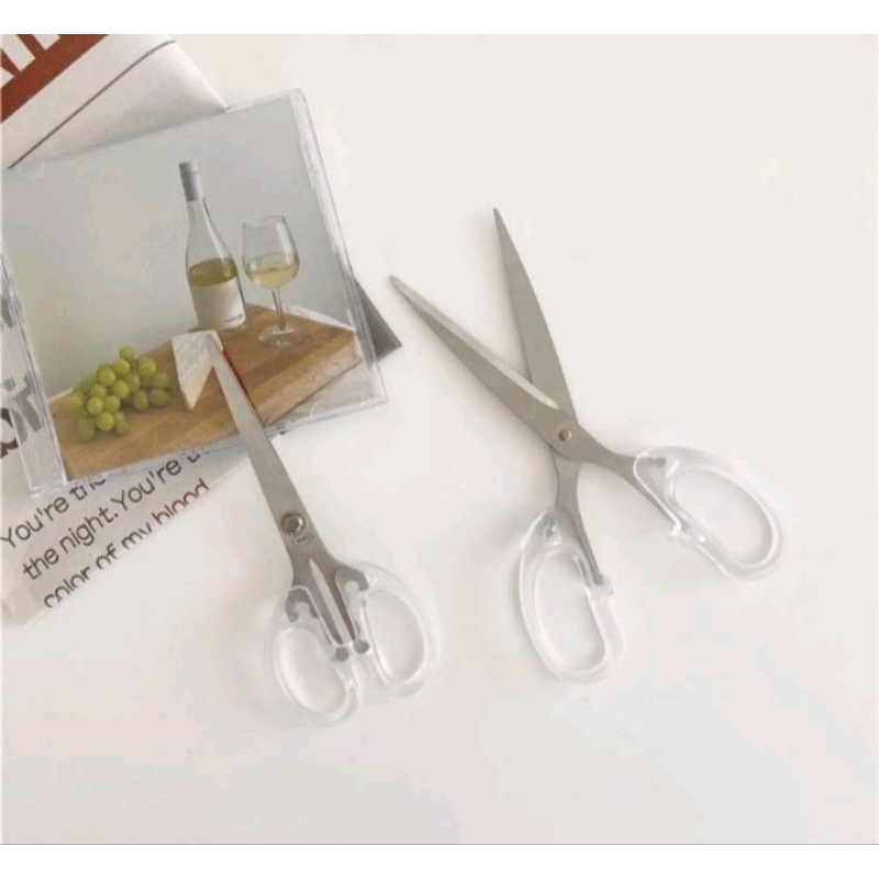 

Q888 Gunting Kertas Aesthetic Transparan Scissors Scrapbook Use