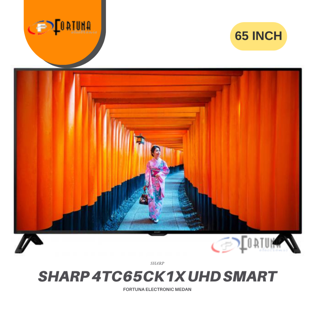 SHARP 4TC65CK1X LED SMART ANDROID UHD 4K TV 65 INCH MEDAN