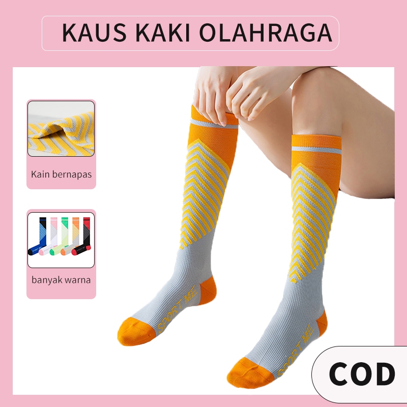 Overknee Long Socks Kaus kaki Korea/kaus kaki wanita panjang/kaus kaki yoga/kaus kaki betis/kaus kak