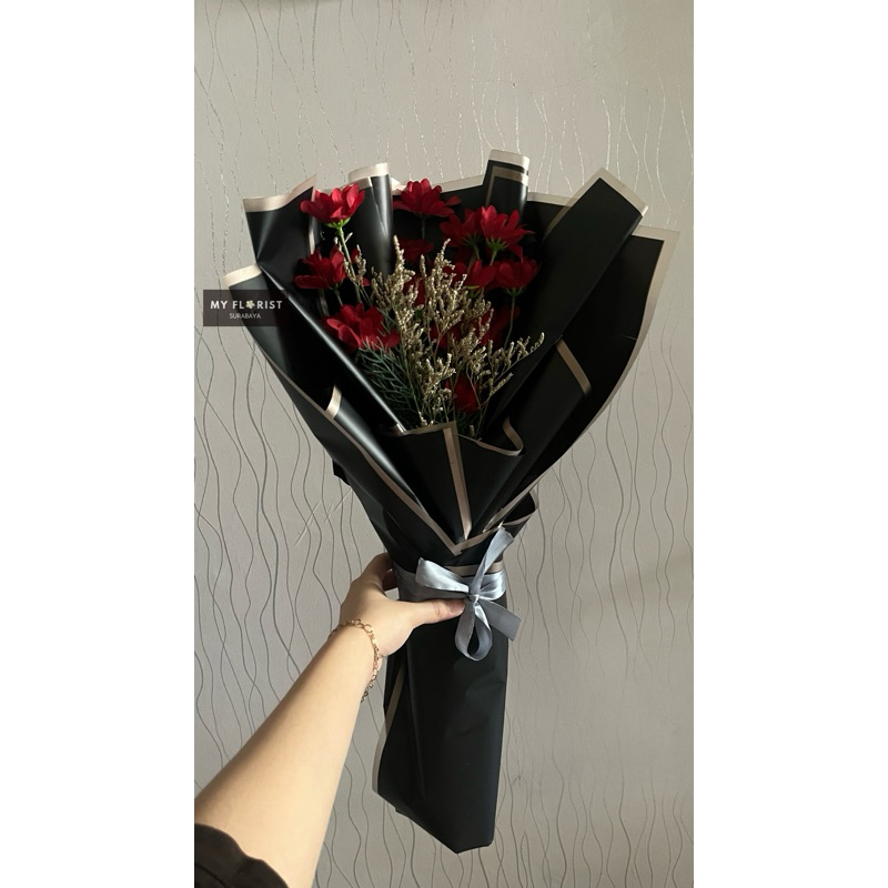 MYFLORIST.SUB Buket bunga surabaya / buket wisuda surabaya / buket surabaya Buket Bunga Mawar Merah 
