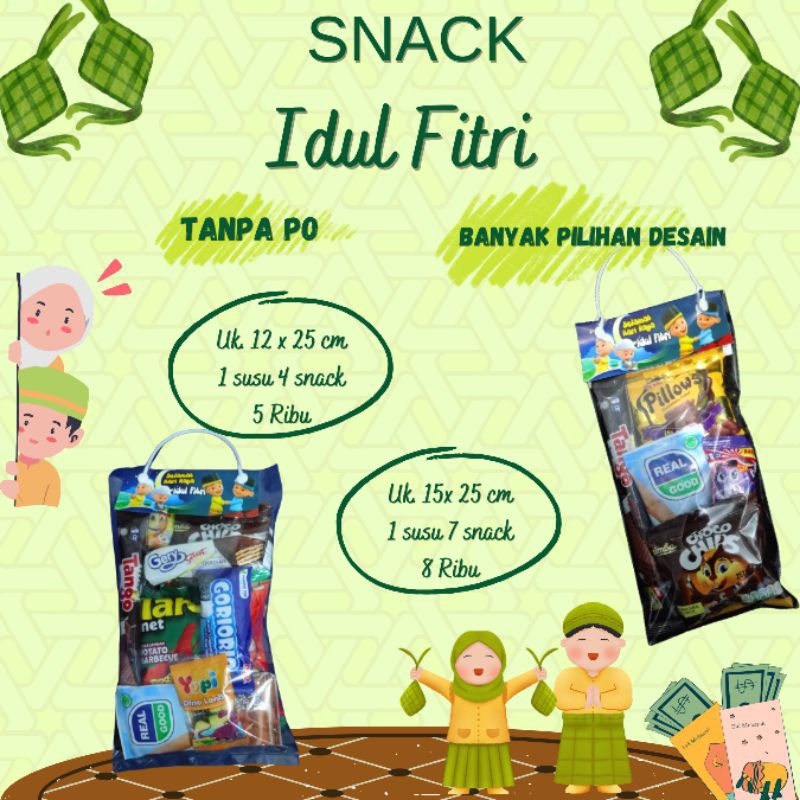 

Snack Idul Fitri Anak/Bingkisan lebaran/Hampers Idul Fitri/THR Lebaran anak