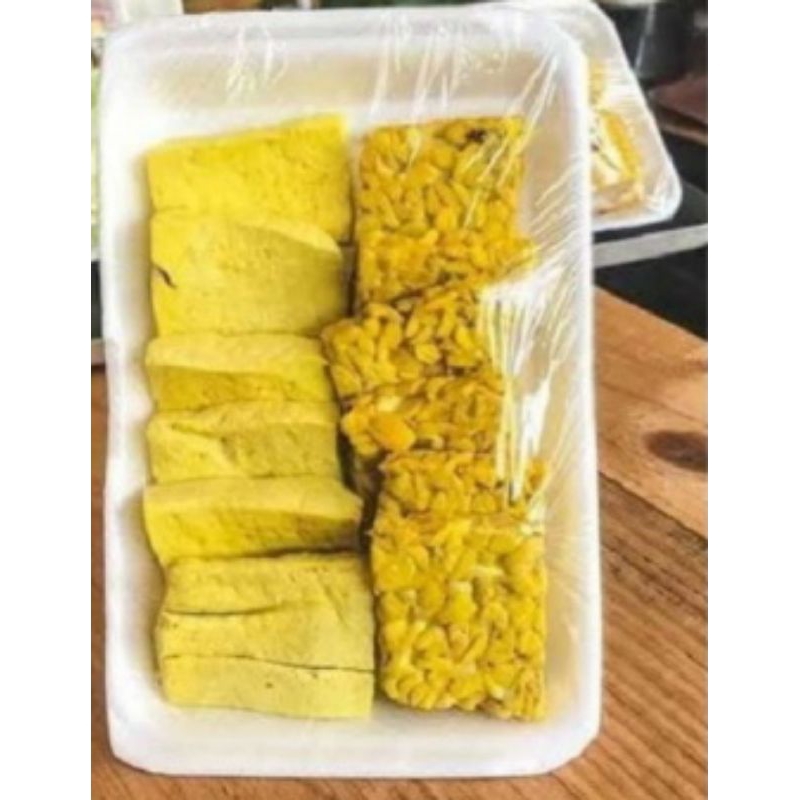 

tempe tahu ungkep bumbu kuning