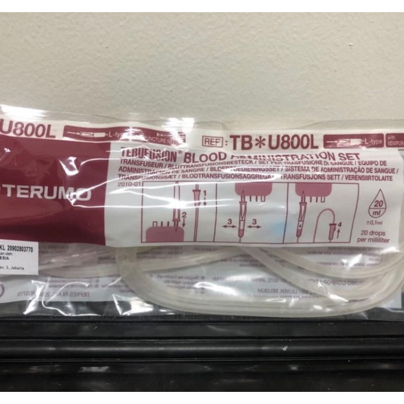 tranfusi blood terumo, bloodset terumo, transfusion set terumo