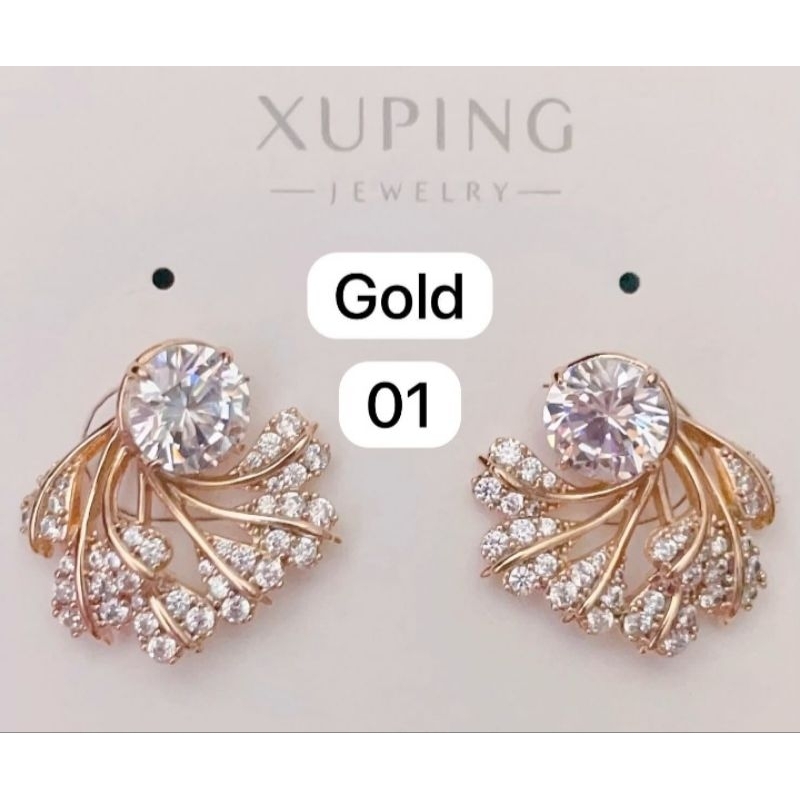 Anting wanita permata giok 9 warna model terbaru