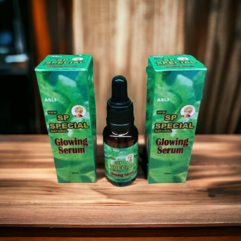 Serum SP Hijau Natural Glowing Serum Original BPOM