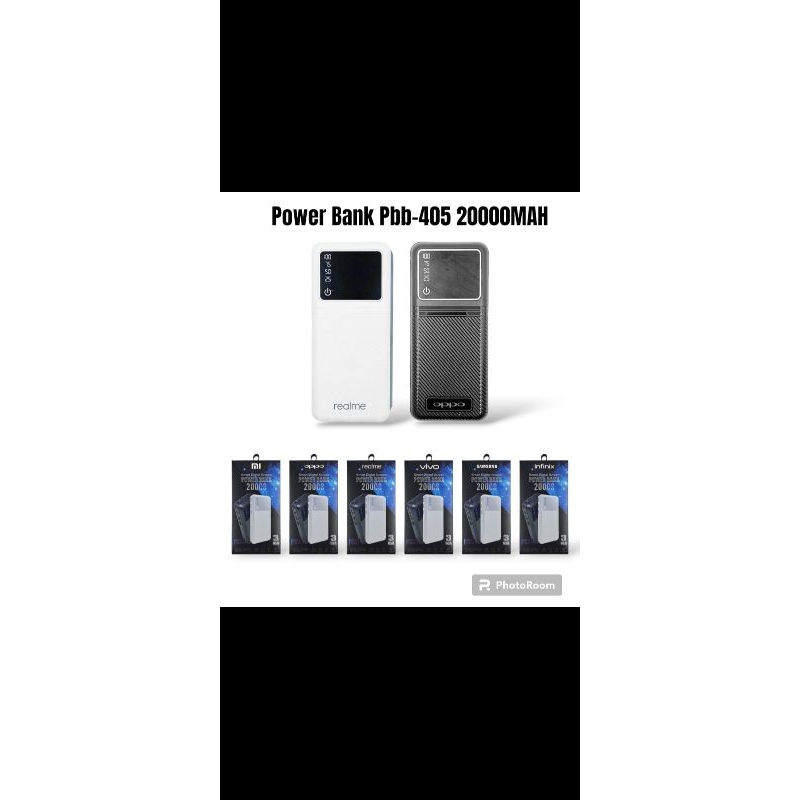 Powerbank Brand PBB-405 Smart Digital Screen 20000mah