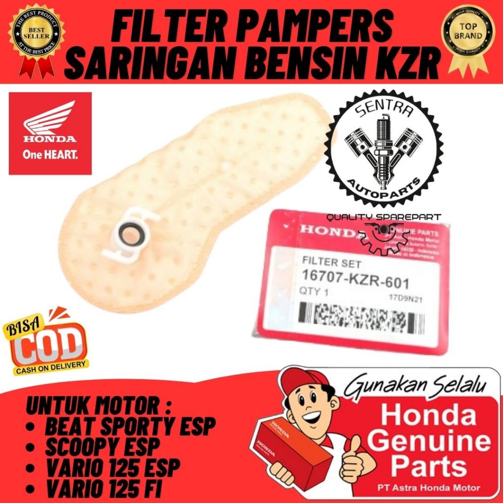 Original AHM Pampers Saringan Filter Bensin Fuel Pump Honda Vario 125 FI ESP CBS