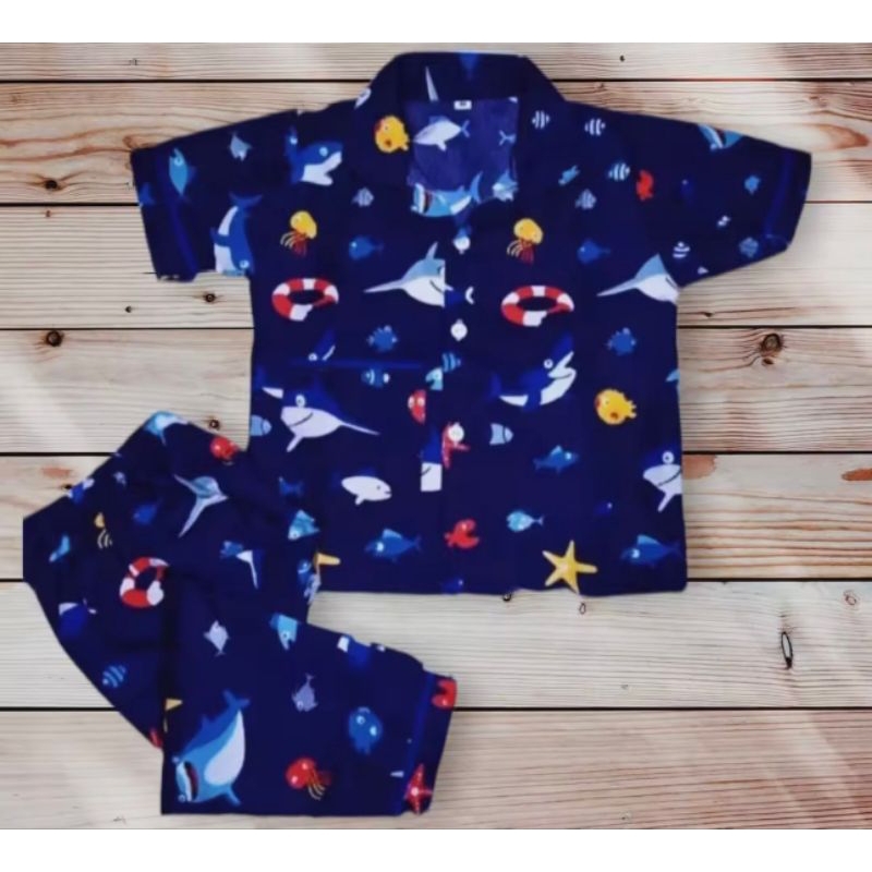 PROMO BAJU TIDUR ANAK PEREMPUAN 1-12 TAHUN/PIYAMA ANAK PEREMPUAN MOTIF BEBY SHAK