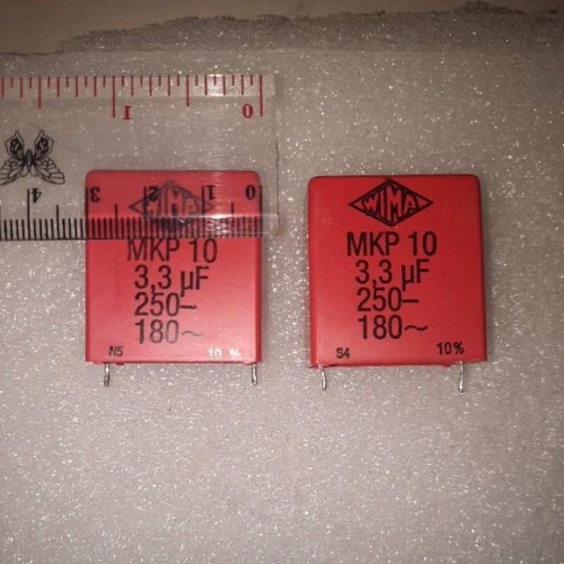 capacitor wima 3,3uf 250volt DC mkp10 , cabutan barang bagus , audio grade termurah bangat