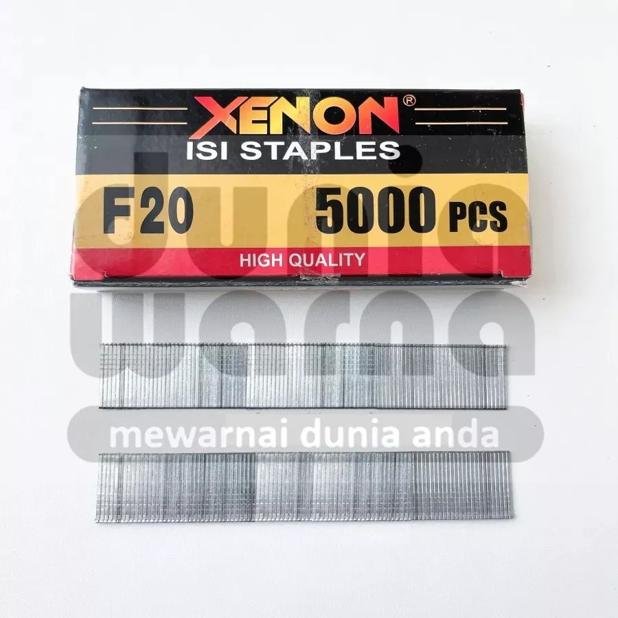 

XENON F20 Isi Refill Mata Air Nailer/Staples 5000pcs u/ Mesin Paku Tembak Kompresor