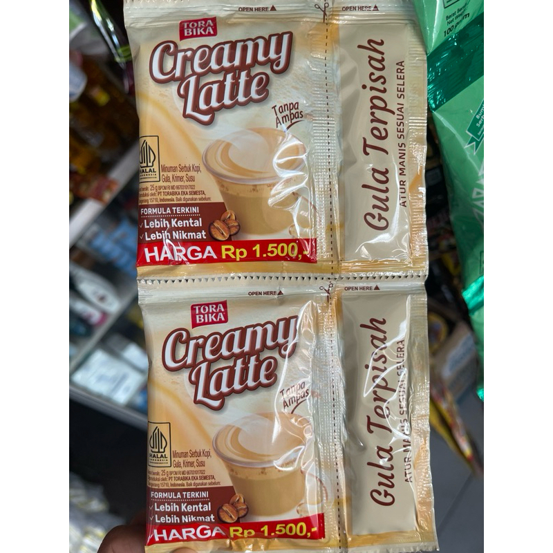 

Torabika Creamy Latte 10pcs x 25gram / Torabika gula terpisah / Creamy Latte sachet / Creamy Latte renceng / Torabika murah / Creamy Latte murah