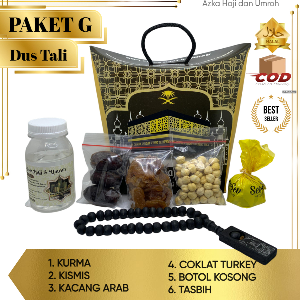 

PAKET G OLEH OLEH HAJI DAN UMROH DUS TALI / DUS KOTAK TANPA AIR ZAM-ZAM