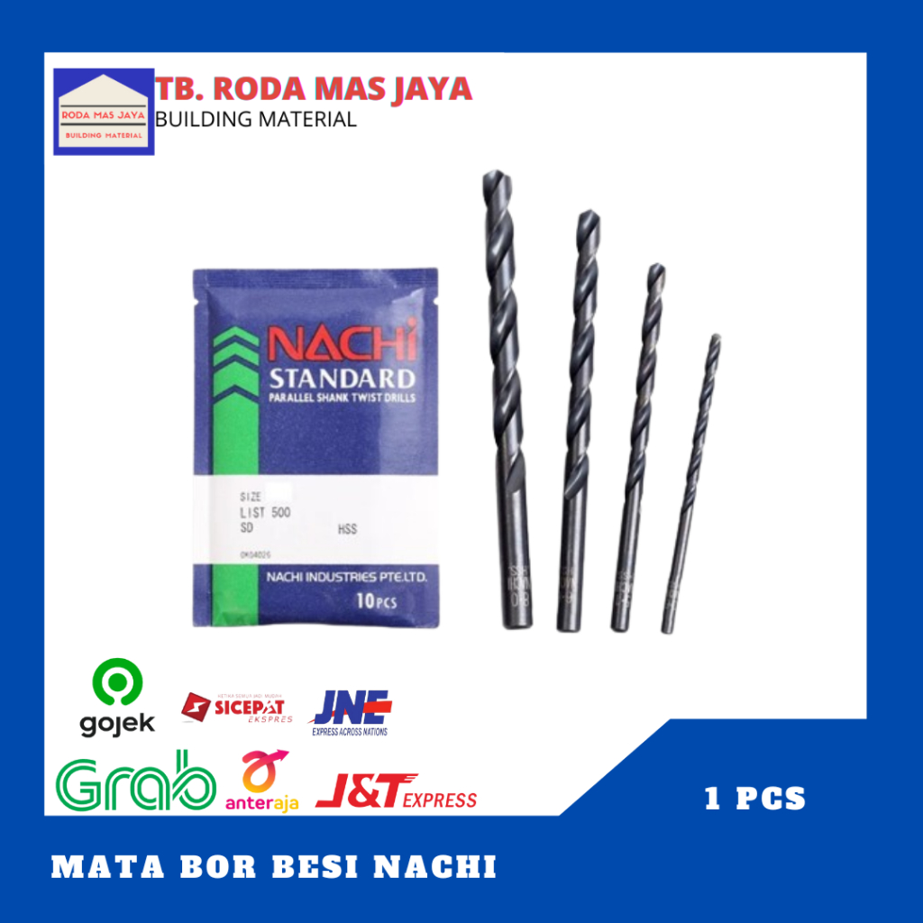 Mata Bor Besi Nachi 2mm/2.5mm/3mm/3.5mm/4mm/4.5mm