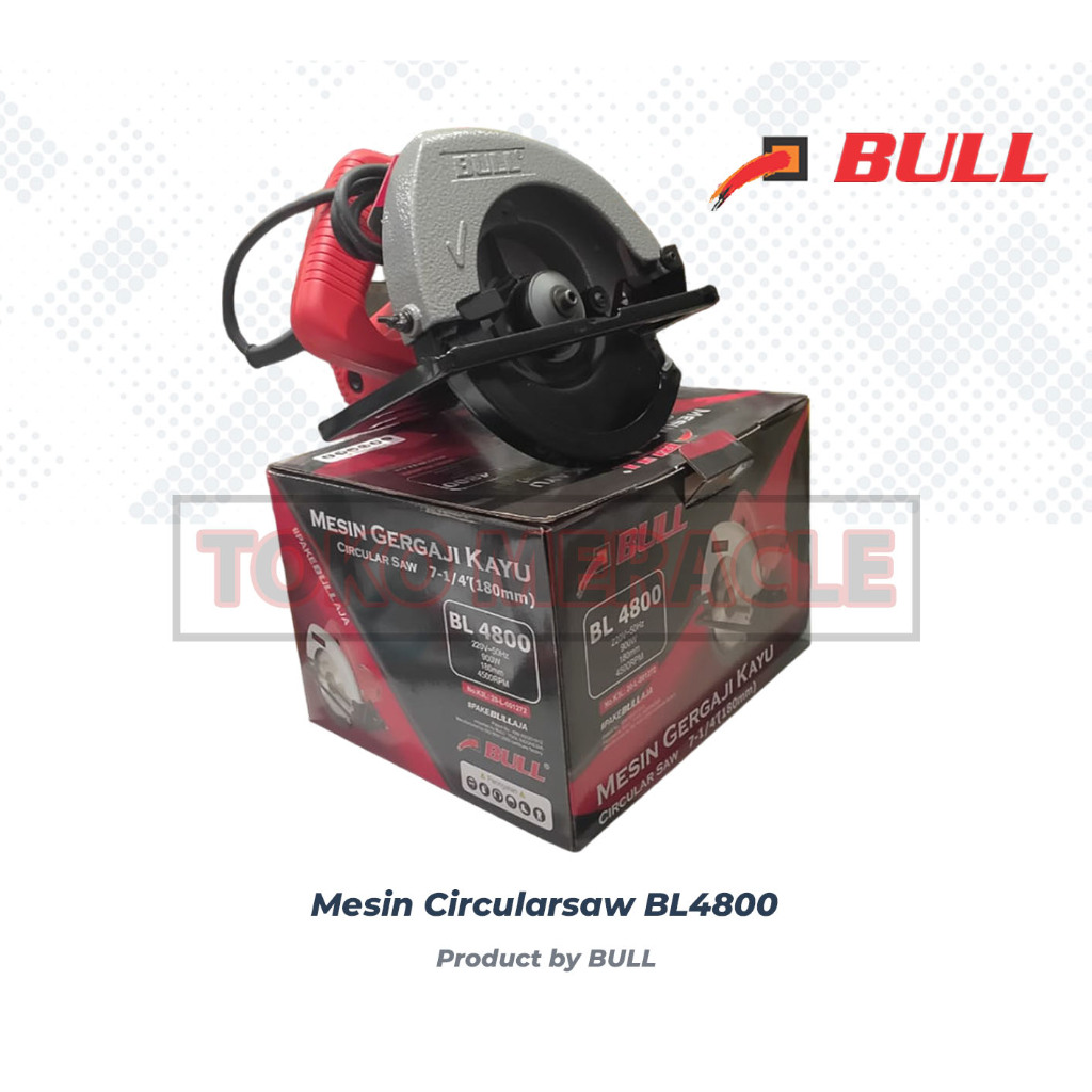 BULL Mesin Circularsaw BL4800 - Serkel Kayu 7" 900watt BL 4800