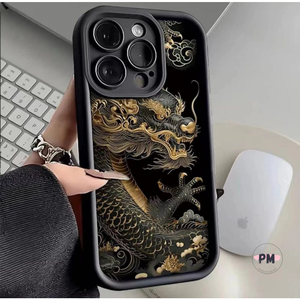 PM NEW CASE IPHONE X XS XR 6 6+ 7 8 7+ 8+ 11 12 13 14 15 PLUS PRO MAX CASING COWO PUFFY HITAM GOLD C