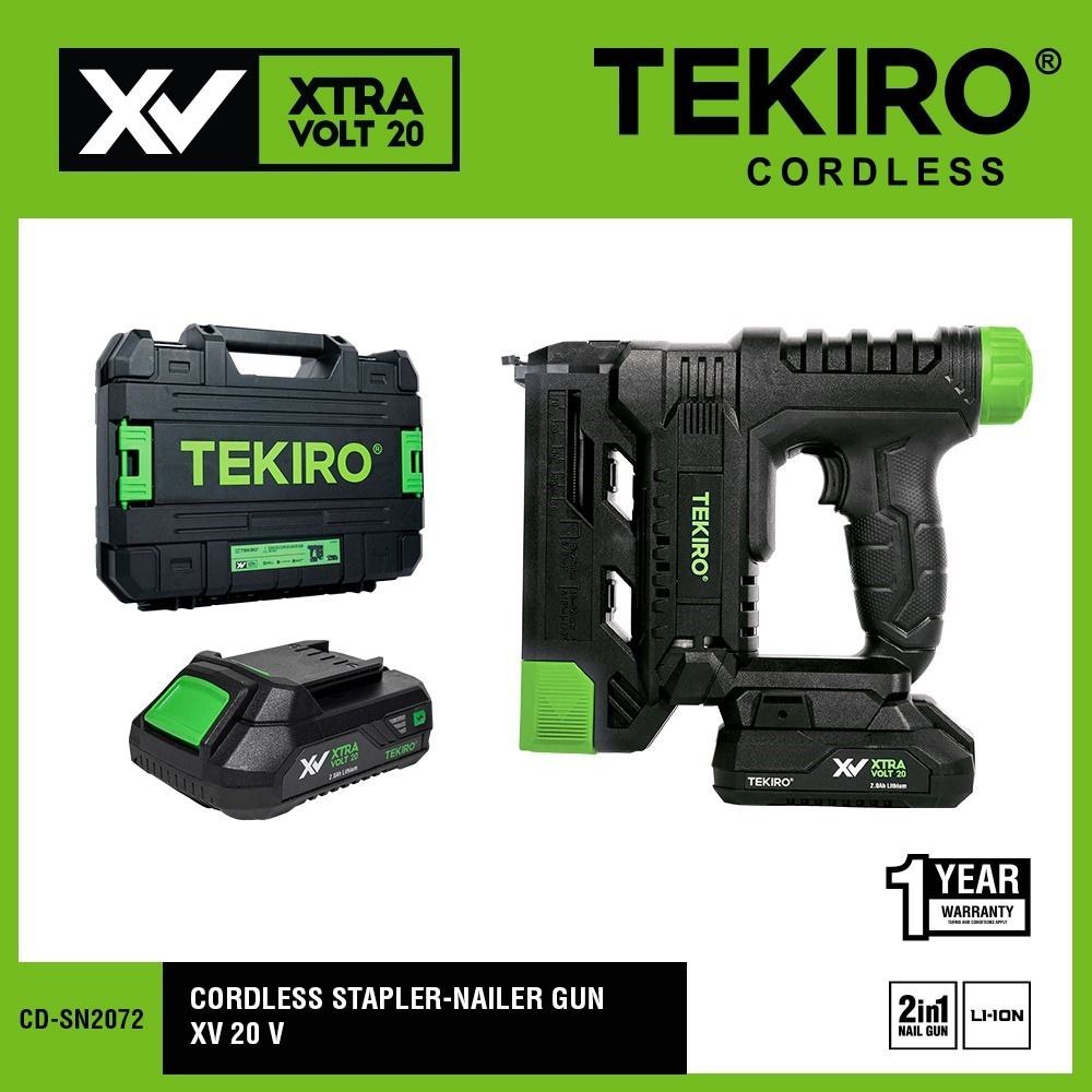 Tekiro Cordless Stapler - Nailer Gun XV 20 V Tekiro