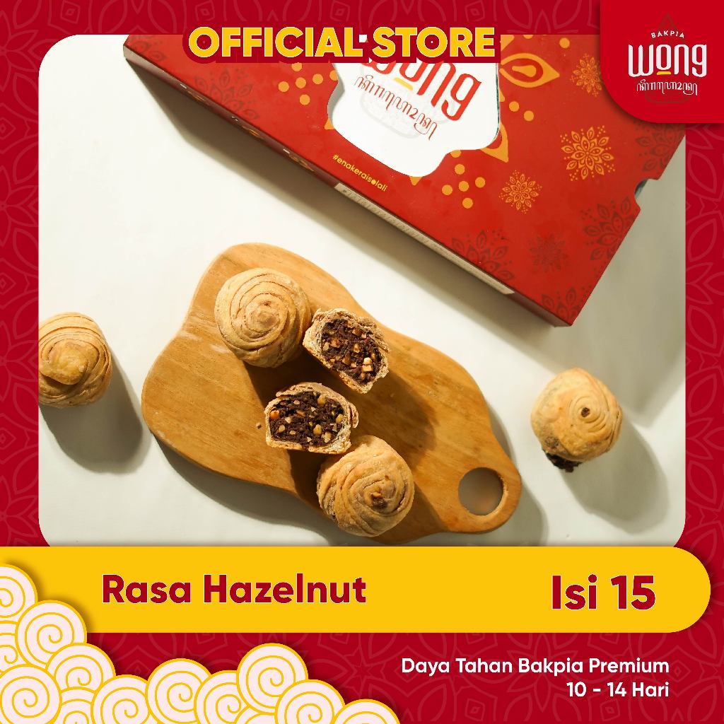 

Bakpia Wong Keraton - Bakpia Premium Choco Hazelnut Isi 15