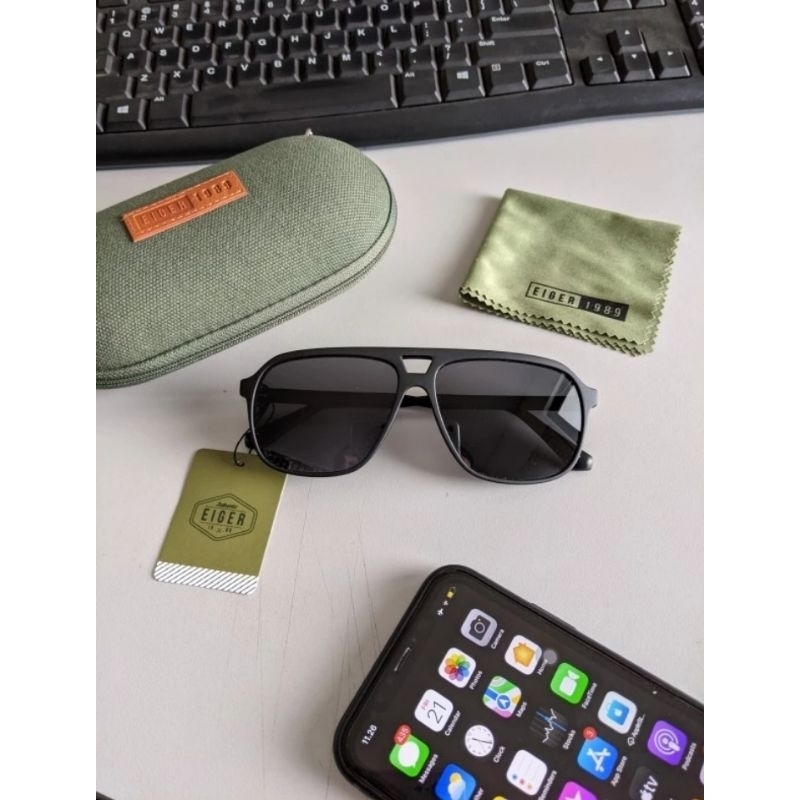 Kaca Mata Windward Aviator Hitam Eiger1989