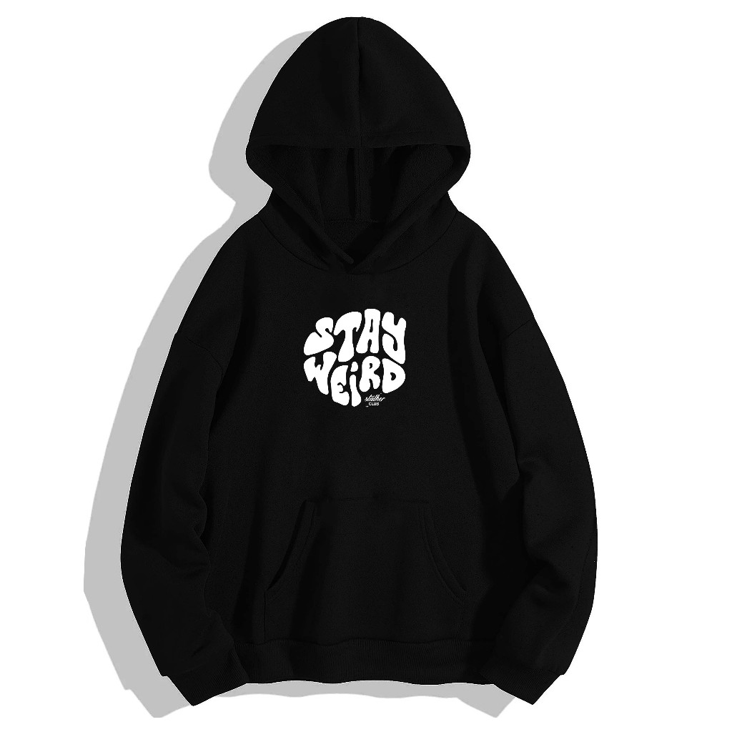 STALKER - SWEATER HOODIE | PULLOVER ORIGINAL STAY WEIRD HOODIE FLEECE HITAM