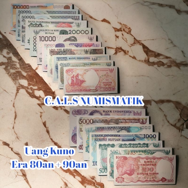 Uang Kuno Set Lengkap Era 80an & 90an aUNC/UNC GRESS