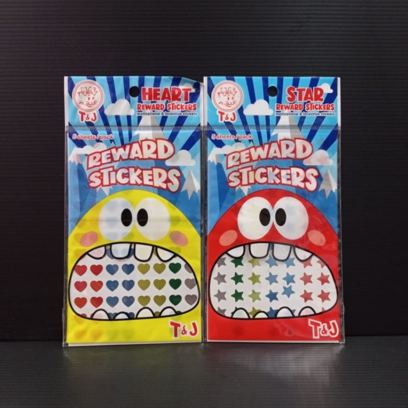 

TOM & JERRY REWARD STICKER HEART & STAR