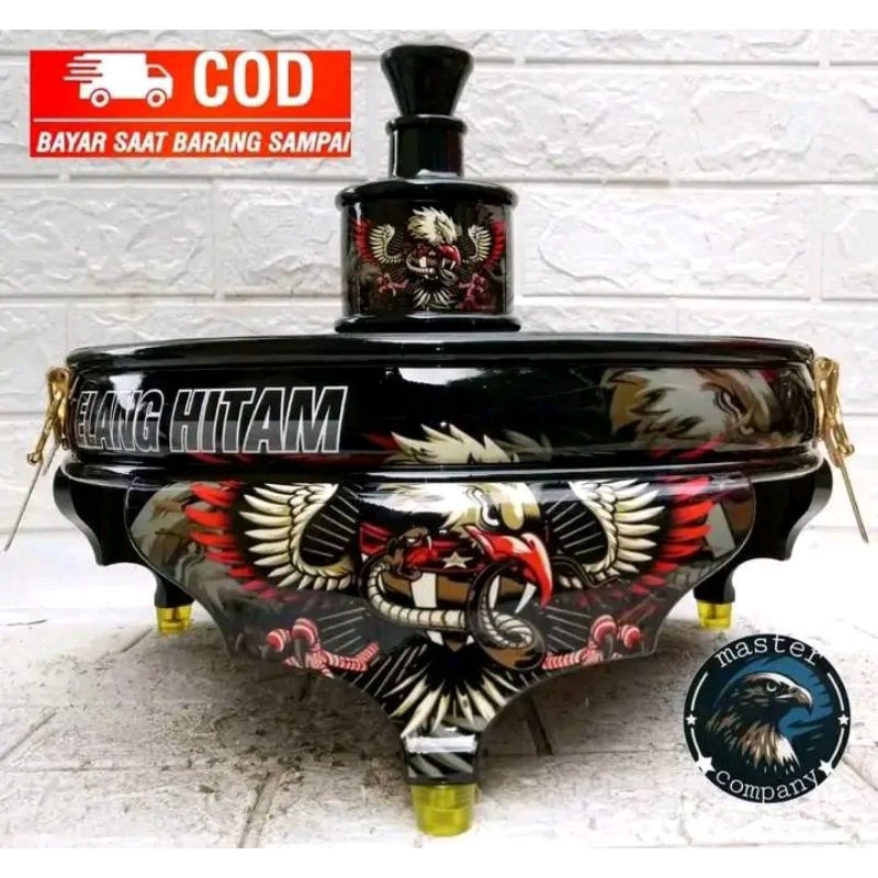 TEBOK LOVEBIRD PVC BATMAN MOTIF ELANG HITAM